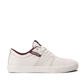 Tenis Bajos Supra STACKS II VULC Hombre Blancas/Blancas (MX-58948)